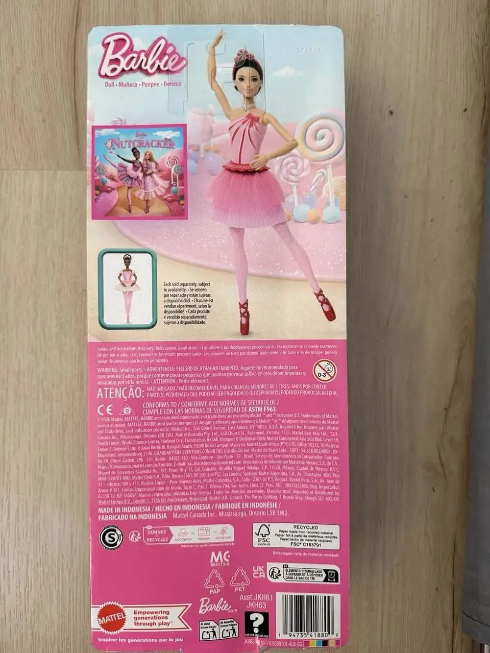 Barbie in the Nutcracker Land of Sweets Ballerina Renee Doll JKH63